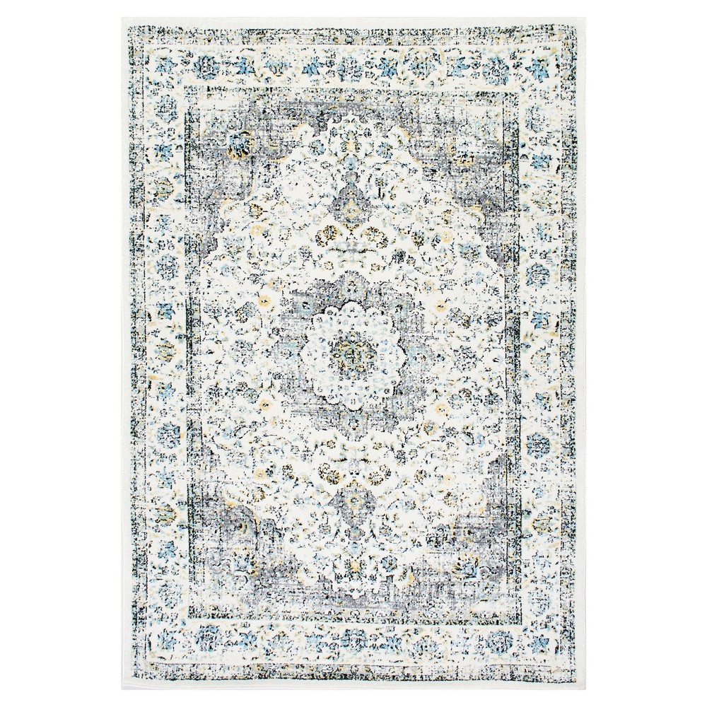 2'x3' Verona Vintage Persian Style Area Rug Gray - nuLOOM