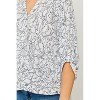 WEST K Women's Alexa Knit Surplice Roll Tab Blouse - 3 of 4