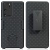 Nakedcellphone Case with Stand and Belt Clip Holster for Samsung Galaxy S21 Ultra - Black - 2 of 4