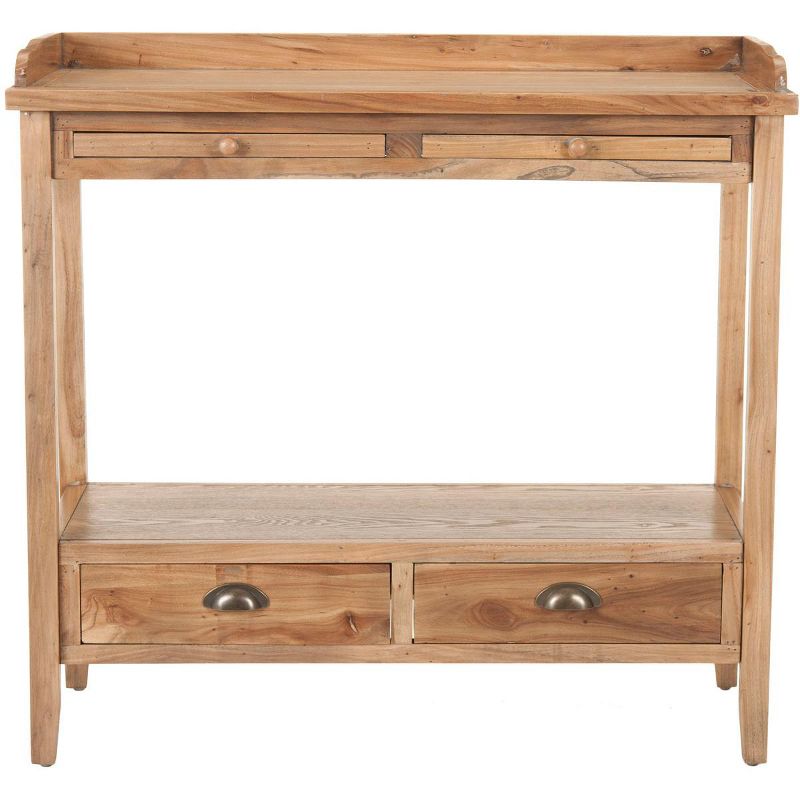 Peter Console Table - Weathered Oak - Safavieh, 1 of 5