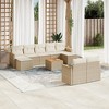 vidaXL Garden Sofa Set Beige PE rattan Large Modular Garden Sofa Set - 2 of 4