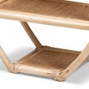 26.8" Ruana Rattan 3 Tier Display Shelf Natural/Brown - bali & pari: Handcrafted, No Assembly Required - 3 of 4