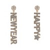 Hallmark Happy New Year Stone Earrings - 2 of 4