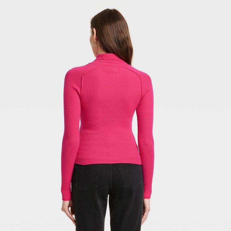 Women's Shrunken Rib Turtleneck Pullover Sweater - Universal Thread™, 2 of 10