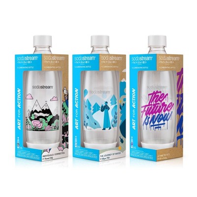 SodaStream Art for Action Special Edition Carbonating Bottle - 3pk