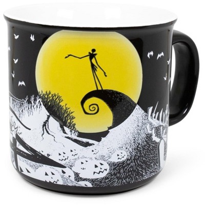 Silver Buffalo Disney Nightmare Before Christmas Jack Moonlight Camper Mug | Holds 20 Ounces