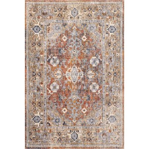 Nuloom Brittany Persian Medallion Indoor Area Rug, 4' x 6', Rust - 1 of 4