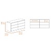 XIYUYEU 6 Drawers Double Dresser for Bedroom with Handle Free Design,Modern Freestanding Chest of Drawers for Bedroom - 3 of 4