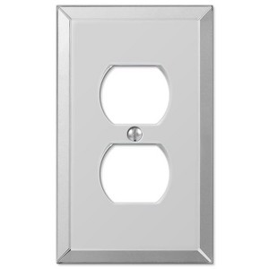 Amerelle Clear 1 gang Acrylic Duplex Wall Plate 1 pk - 1 of 1