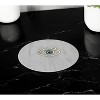 HomeRoots 6" Gold And White Round Marble Inlaid Eye Serving Tray - 2 of 4