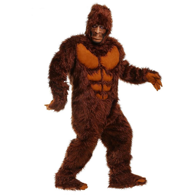 HalloweenCostumes.com Men's Plus Size Bigfoot Costume, 1 of 2