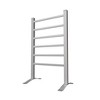 6-Bar Electric Heated Towel Rack Wall-Mounted or Freestanding Stainless Steel Bathroom Warmer - 2 of 4