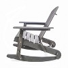 GDFStudio Cartagena Outdoor Acacia Wood Adirondack Rocking Chair - 3 of 4