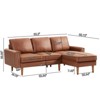 82.2" L-Shape Sofa Couch, Upholstered Deep Seat Sofa Couch,Comfy Loveseat for Living Room Bedroom Apartment Office - 4 of 4