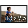 PosterPalooza | Photo Size Modernist Black Picture Frame - UV Acrylic, Foam Board Backing, Hanging Hardware - 2 of 4