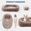 67.7"Pet & Human Nest Bed with Raised Headrest，Suitable for daily relaxation and entertainment，living rooms and bedrooms - 2 of 4