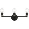 Livex Lighting Lansdale 3 - Light Vanity in  Black/Brushed Nickel - 3 of 4
