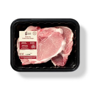 Bone-In Pork Loin Chops - price per lb - Good & Gather™ - 1 of 3