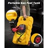 15 Gallon Portable Moving Gas Caddy Fuel Storage Saving Tank With  10FT Pump Hose Yellow - 3 of 4