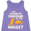 Girls' - Instant Message - My Favorite Dinosaur is the Nugget Graphic Sleeveless Aline Dress - 2 of 4
