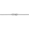 Black Bow Jewelry 1mm 14k White Gold Diamond Cut Open Franco Chain Necklace - 4 of 4