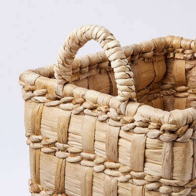 Natural Banana Woven Rectangular Floor Basket - Threshold&#8482;