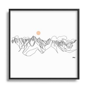 Jessa Gilbert Jumbo Peak Metal Framed Art Print - Deny Designs - 1 of 4
