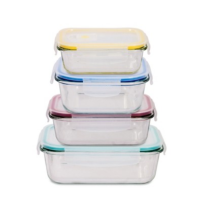 LEXI HOME Durable 16-Piece Glass Meal Prep Food Containers with