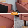 Linen Sofa Modern Couch Comfy Loveseat with Wooden Legs for Living Room, Bedroom, Office - 3 of 4