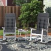 Aoodor 18 x 47 inch Tufted Outdoor Chair Cushion, Water Resistant & Fade Resistant Polyester High Back Patio Adirondack Chair Cushion, Set of 2 - 2 of 4
