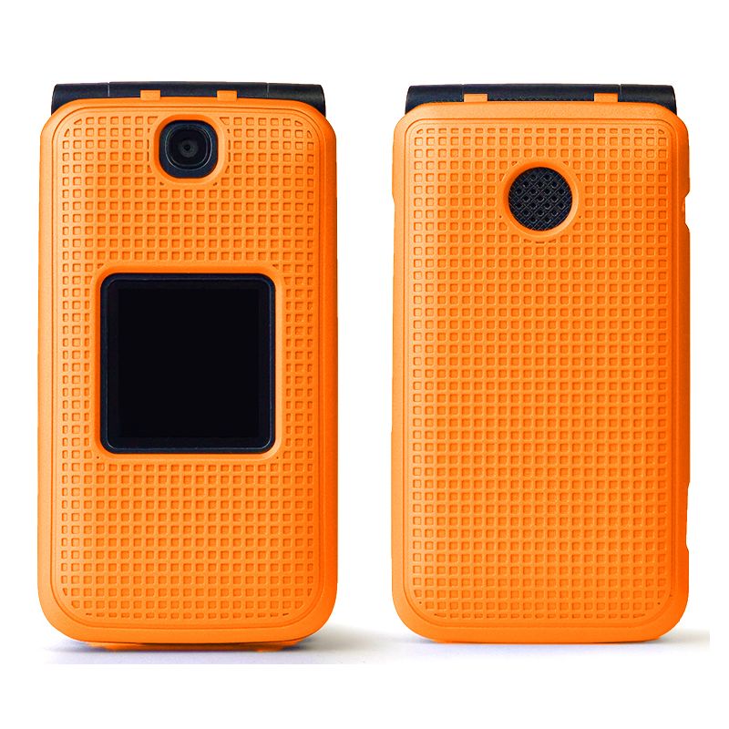 Nakedcellphone Case for Alcatel Go Flip V Flip Phone (2019) - Hard Shell Cover with Grid Texture, 2 of 9