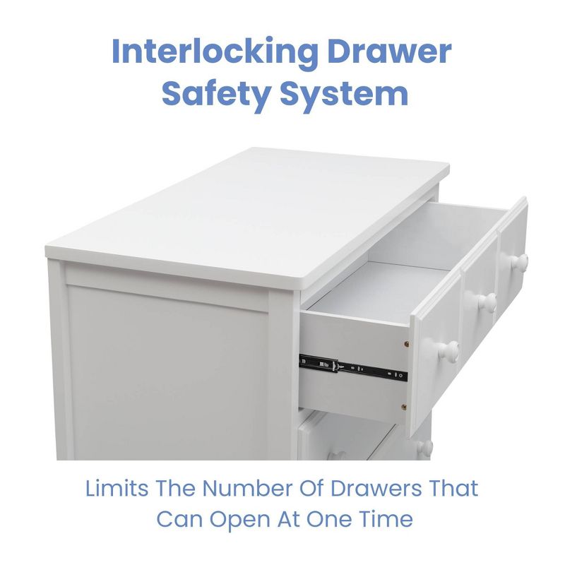 Delta Children 3 Drawer Dresser with Interlocking Drawers W741430, 5 of 12
