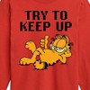 Boys' - Garfield - Try To Keep Up Long Sleeve Graphic T-Shirt - 2 of 4