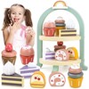 Paaaawaters Tea Party Set for Little Girls with Cupcake Stand, Wooden Tea Set Toys for Girls Age 3 4 5 6 7 Year Old - 4 of 4