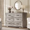 Modern 6 Drawers Dresser, Chest of Drawers Closet Organizers and Storage Clothes - 3 of 4
