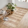 Acekool Modern Washable Area Rug, Non-Slip Low Pile Stripe Pattern, Soft 8'x10' Rug for Living Room, Bedroom, Entryway, Blue - 2 of 4