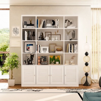 FUFU&GAGA White Simple Modular Cabinet, Free Combination Design, Various Storage Space, Creating Stylish Home Storage