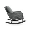 Vatros Contemporary Minimalist Wicker Rocking Chair Indoor and Outdoor Accent Chair - 3 of 4