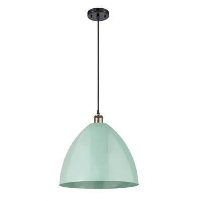 Plymouth Dome - 1 Light Cord Hung Mini Pendant In Industrial Style-18.75 Inches Tall and 16 Inches Wide