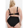 Women's Plus Size Seville Hi Waist Bikini - black | CITY CHIC - 2 of 4