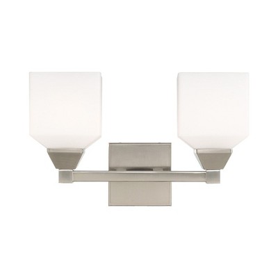 Livex Lighting Aragon 2 - Light Vanity in  Brushed Nickel