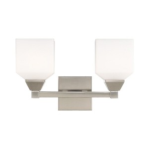 Livex Lighting Aragon 2 - Light Vanity in  Brushed Nickel - 1 of 1