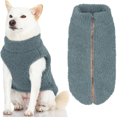 Gooby Harness Dog Sweater Stone Blue, X