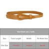 INSPIRE CHIC Women's Adjustable Faux Leather Fashion Skinny Waist Strap Waistband 1 Pc - 4 of 4