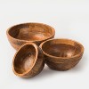 Grava Acacia Wood Bowls- Set of 3 - 4 of 4