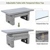 Outdoor Rattan Furniture Set, Patio Seating Group Conversation Set with Height-Adjustable Table and Recliner Seats -ModernLuxe - 4 of 4