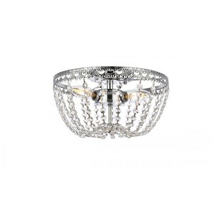 Elegant Lighting Kylie 12 inch flush mount in chrome - 1 of 4