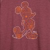 Women's - Disney - Mickey Silhouette Lightweight French Terry Wide Neck Long Sleeve Shirt - 2 of 4