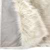 HomeRoots 50" x 60" Royal White Long Hair Faux Fur Throw - 4 of 4