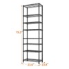 Karl Home 8 Tier Heavy Duty Adjustable Metal Traneka 70.87inch H Wire Shelving Unit With Wheels 1344 LBS NSF - 3 of 4